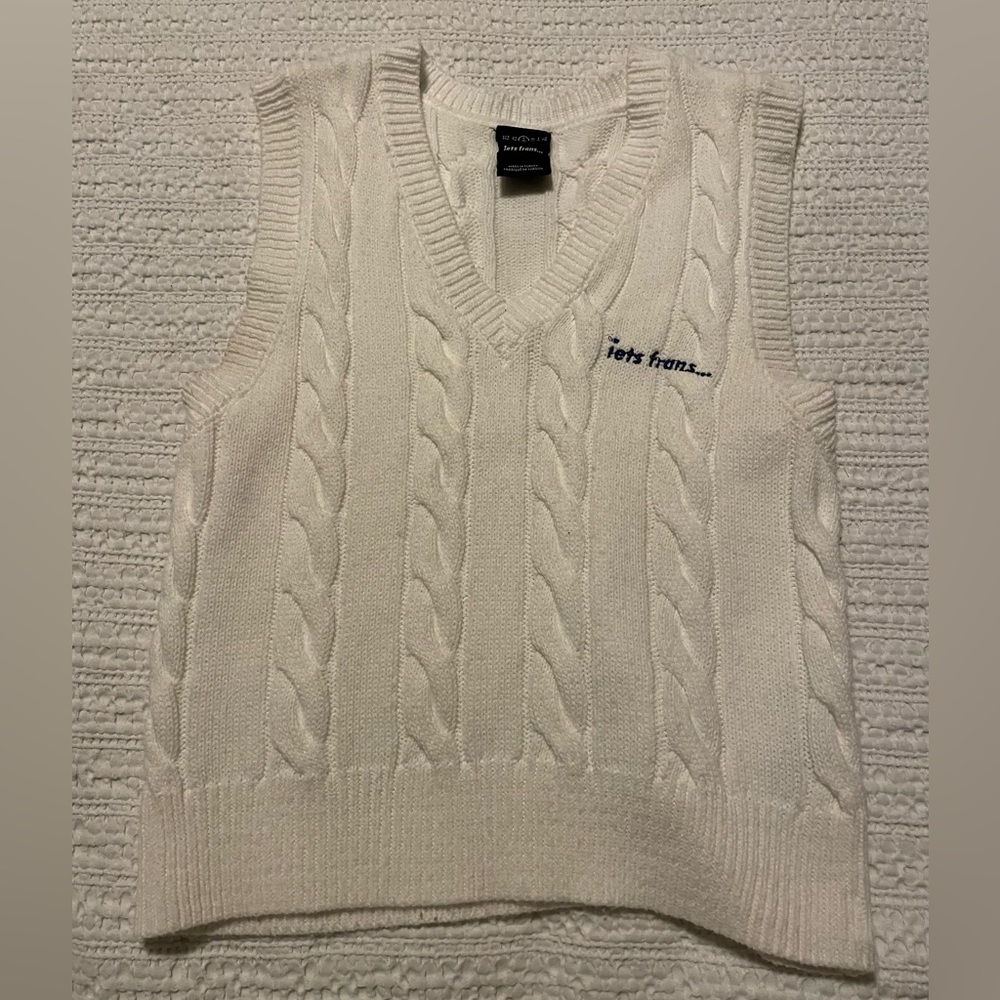 iets frans cable sweater vest